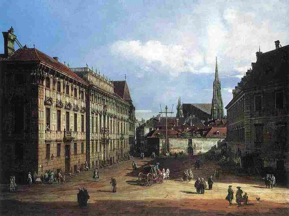 bell Vienna Lobkowitzplatz Art A4 Photo Print