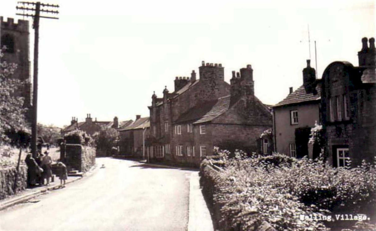 belling village streetVintage 1880s 1900s A4 Photo Print