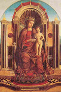 bellini gentile madonna and child enthroned Art A4 Photo Print