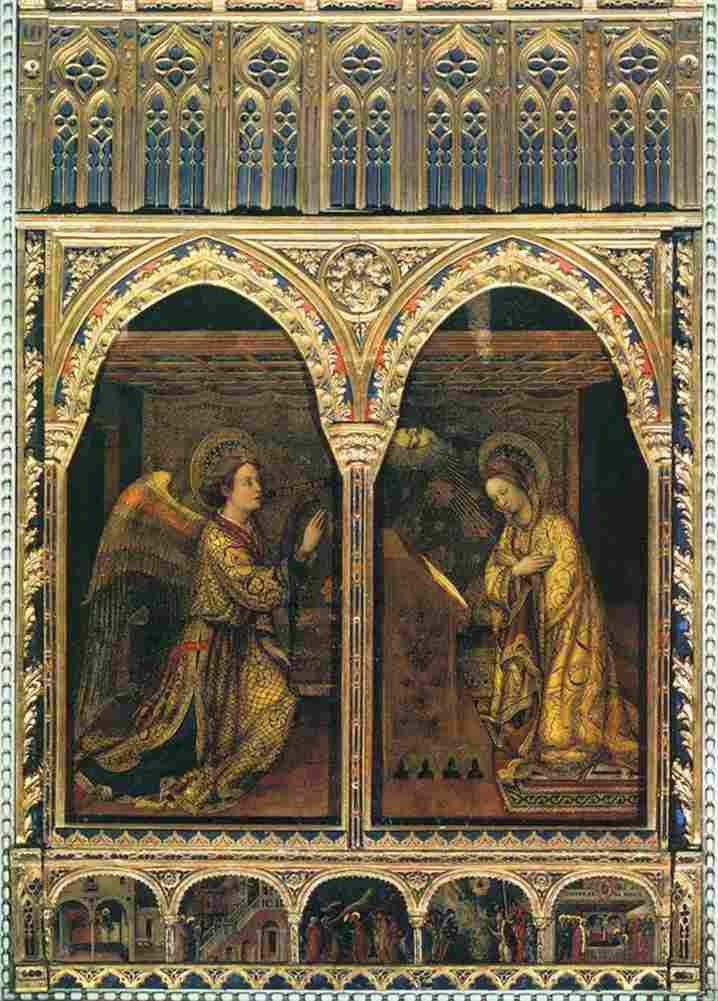 bellini jacopo annunciation Art A4 Photo Print