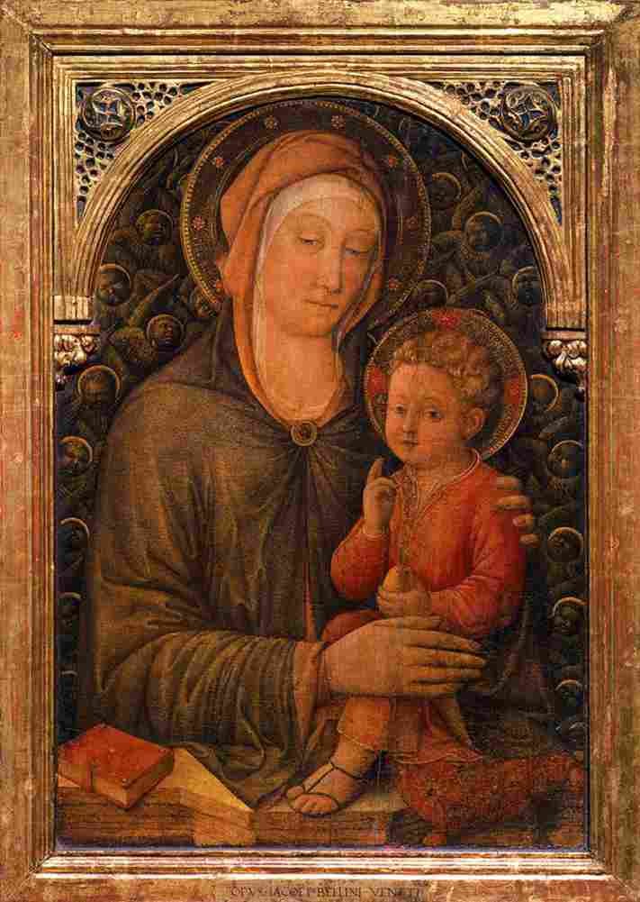 bellini jacopo madonna and child blessing Art A4 Photo Print