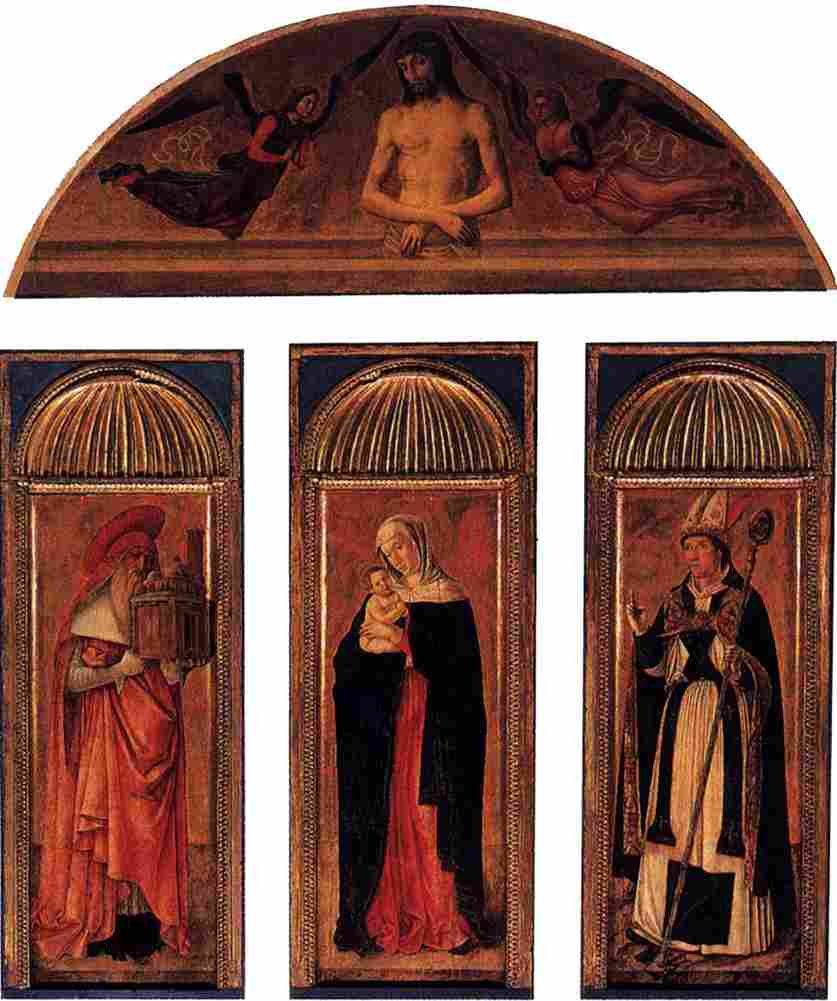 bellini jacopo triptych of the virgin Art A4 Photo Print