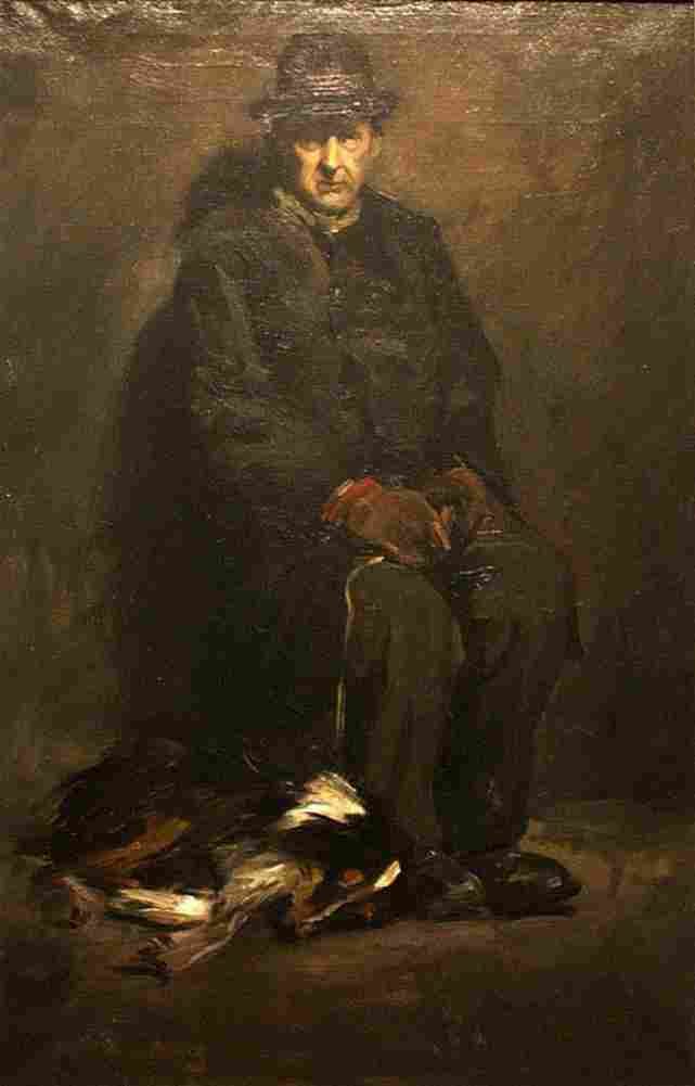 bellows Man and Dog Art A4 Photo Print