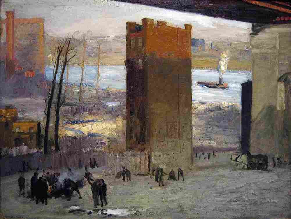 bellows The Lone Tenement Art A4 Photo Print