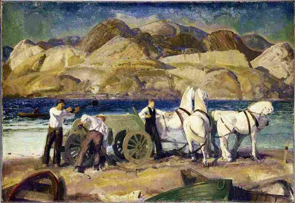 bellows The Sand Cart Art A4 Photo Print