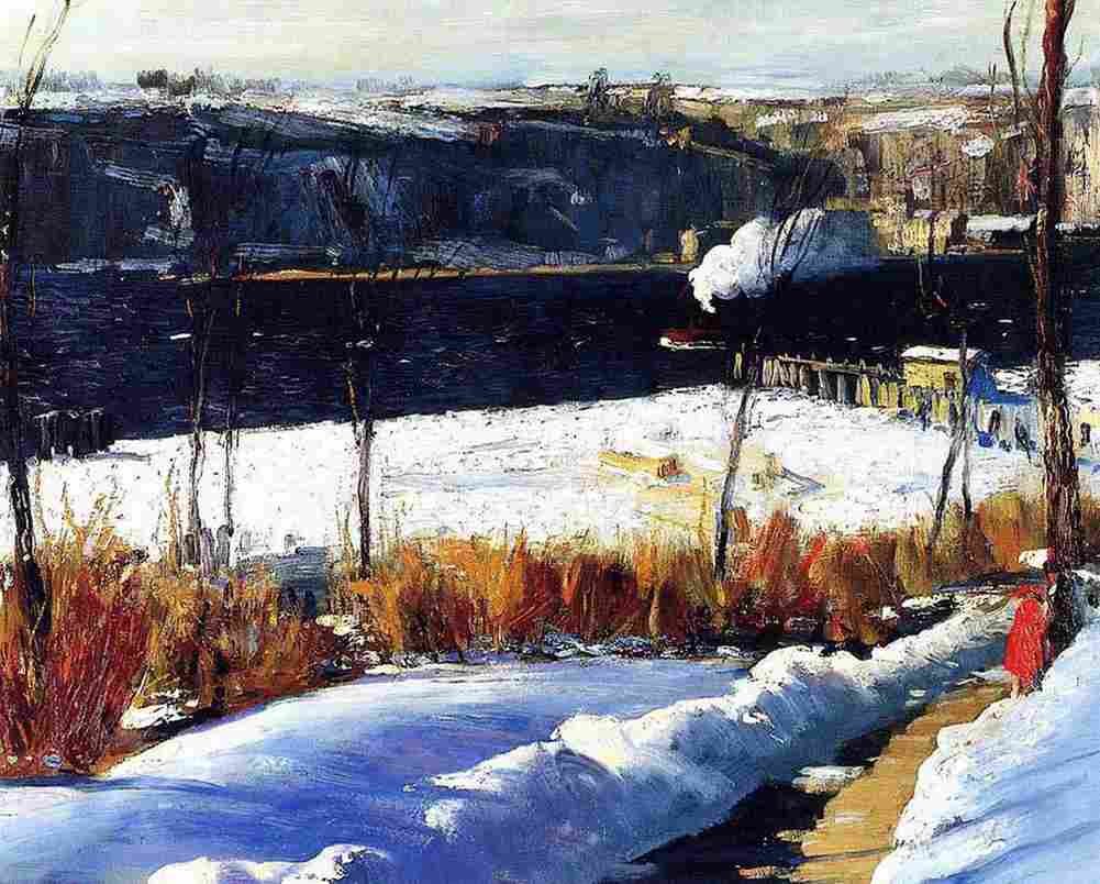bellows Winter Afternoon Art A4 Photo Print