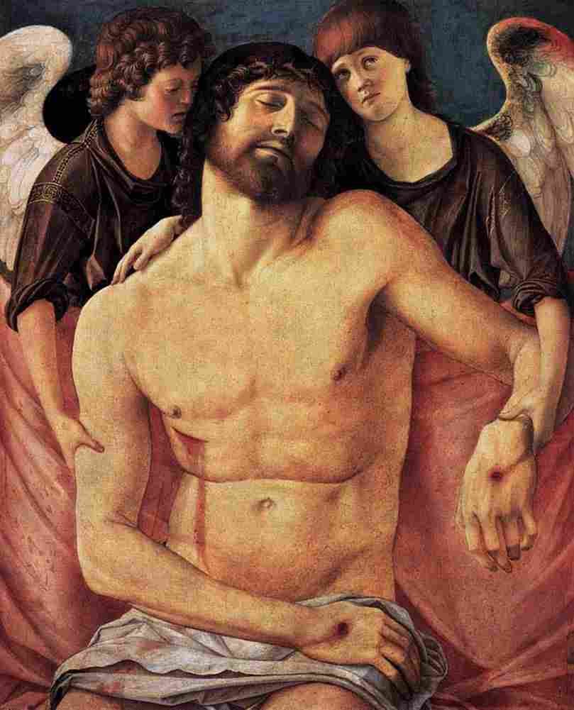 beln Dead Christ Supported by Two Angels 2 Art A4 Photo Print
