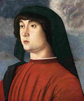 beln Portrait of a Young Man in Red Art A4 Photo Print