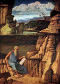 beln Saint Jerome Reading in the Countryside 2 Art A4 Photo Print