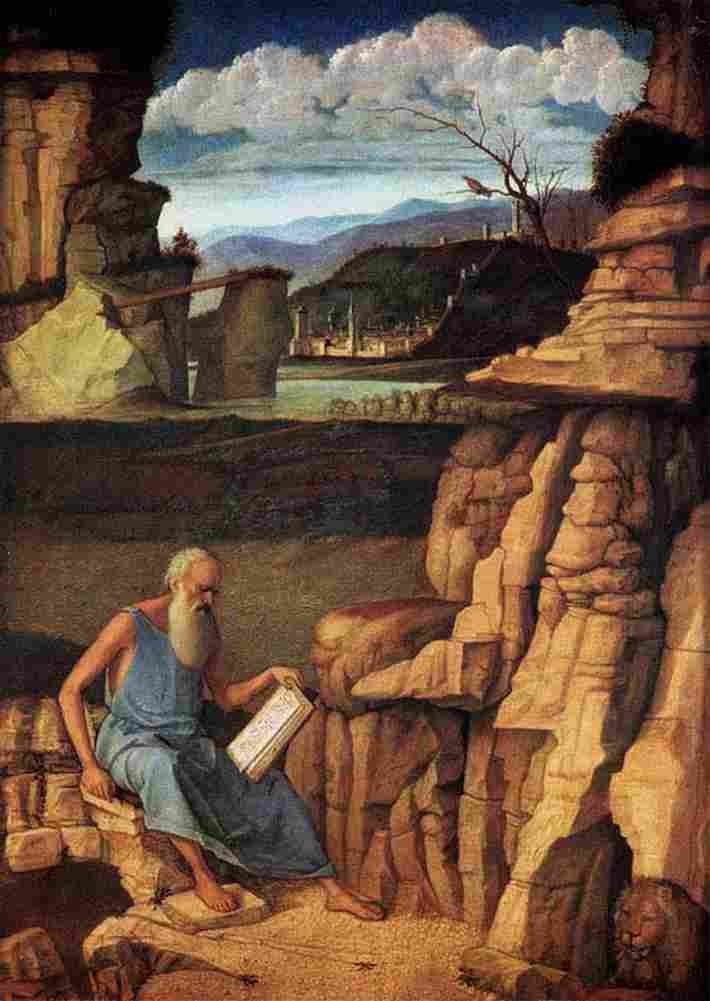 beln Saint Jerome Reading in the Countryside 2 Art A4 Photo Print