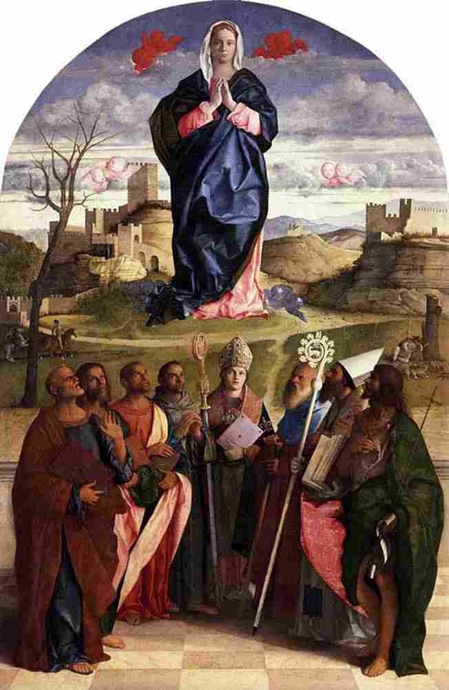 beln Virgin in Glory with Saints Art A4 Photo Print