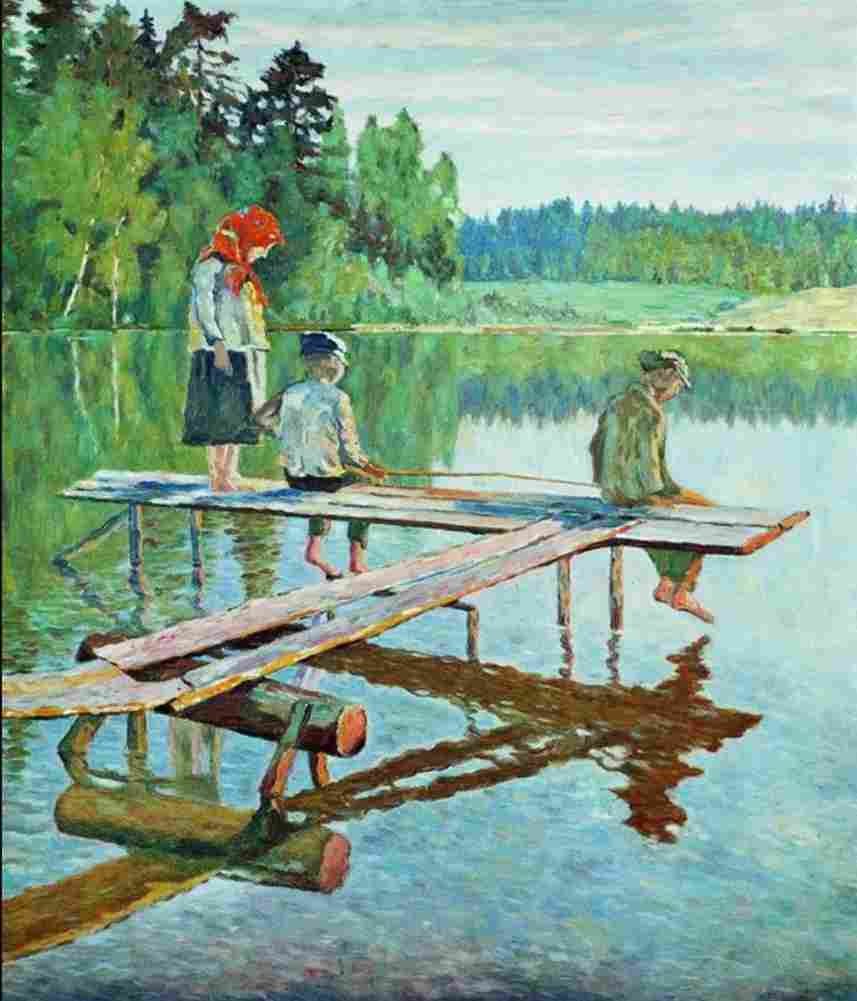 belsky evening angler Art A4 Photo Print