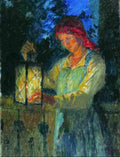 belsky girl with a lantern Art A4 Photo Print