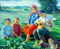 belsky little concert with balalaika Art A4 Photo Print