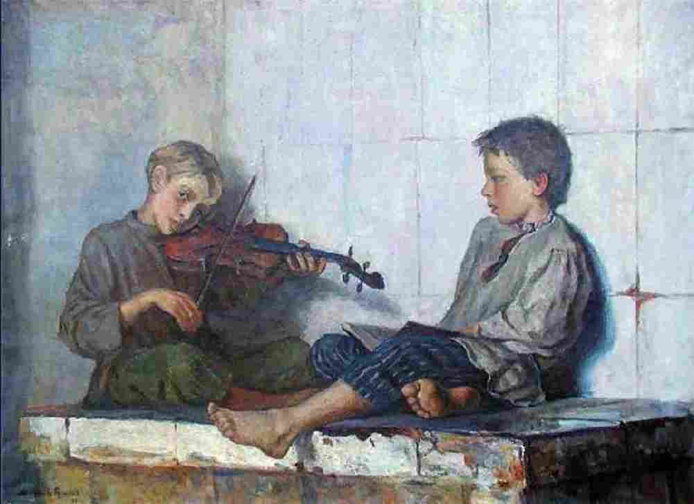 belsky music lesson Art A4 Photo Print