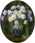 belsky still life with chrysanthemums Art A4 Photo Print
