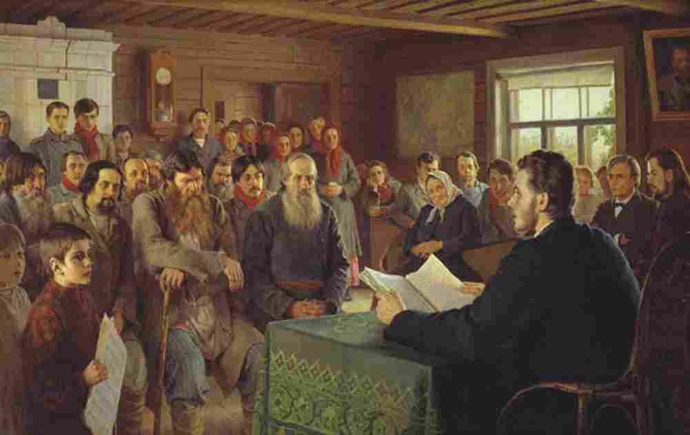 belsky sunday reading in rural schools Art A4 Photo Print