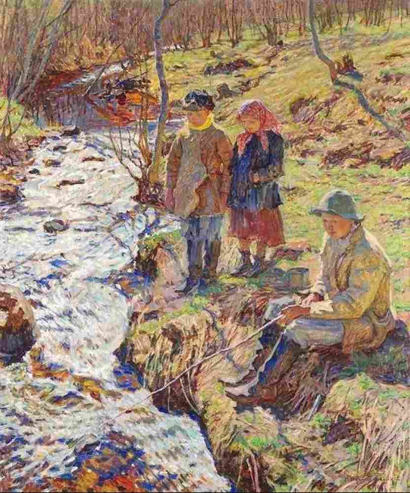 belsky trout fishing Art A4 Photo Print