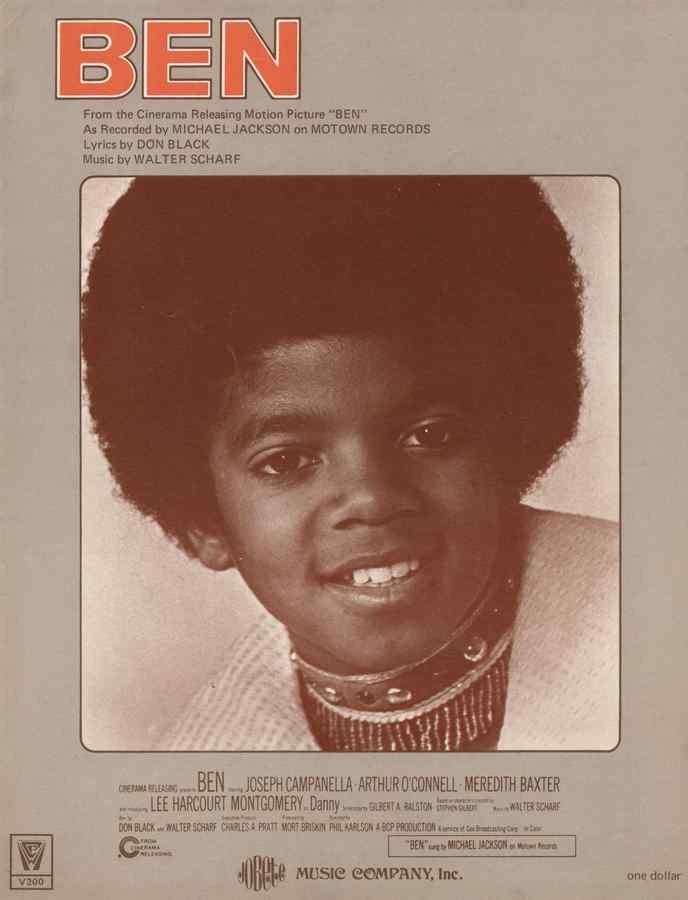 ben michael jackson near mint 1970s sheet music 169625 A4 Photo Print