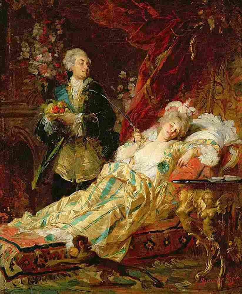 bencz Louis XV And Madame Dubarry Art A4 Photo Print