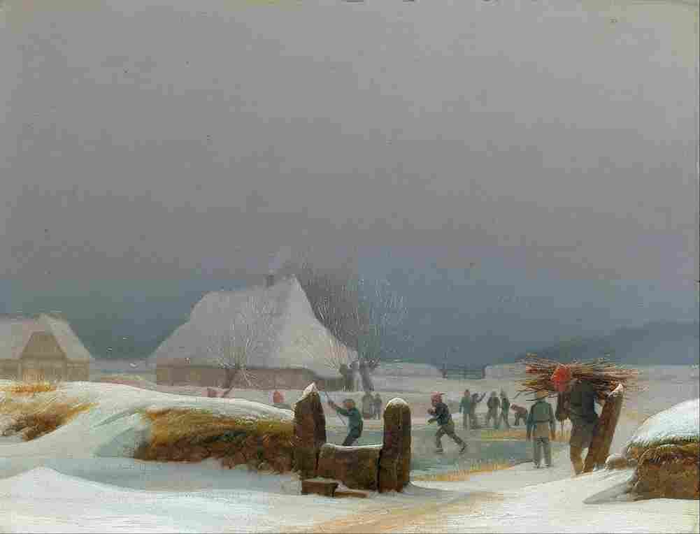 bendz winter lanscape from funen Art A4 Photo Print
