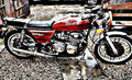benelli 504 sport motorbike A4 Photo Print