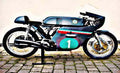 benelli racing replica motorbike A4 Photo Print