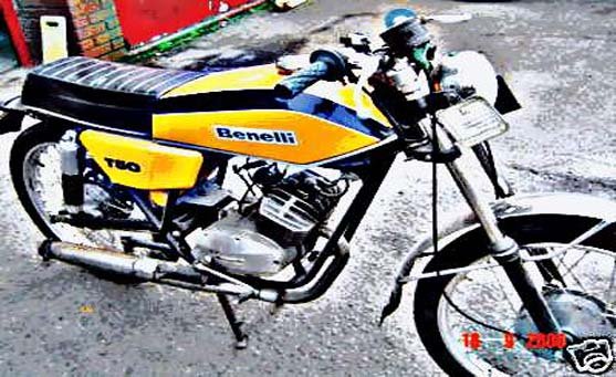 benelli t50 motorbike A4 Photo Print
