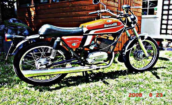 benelli tourismo motorbike A4 Photo Print