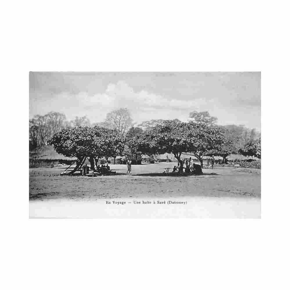 benin a stop in save benin une halte a save ed inconnu Vintage A4 Photo Print