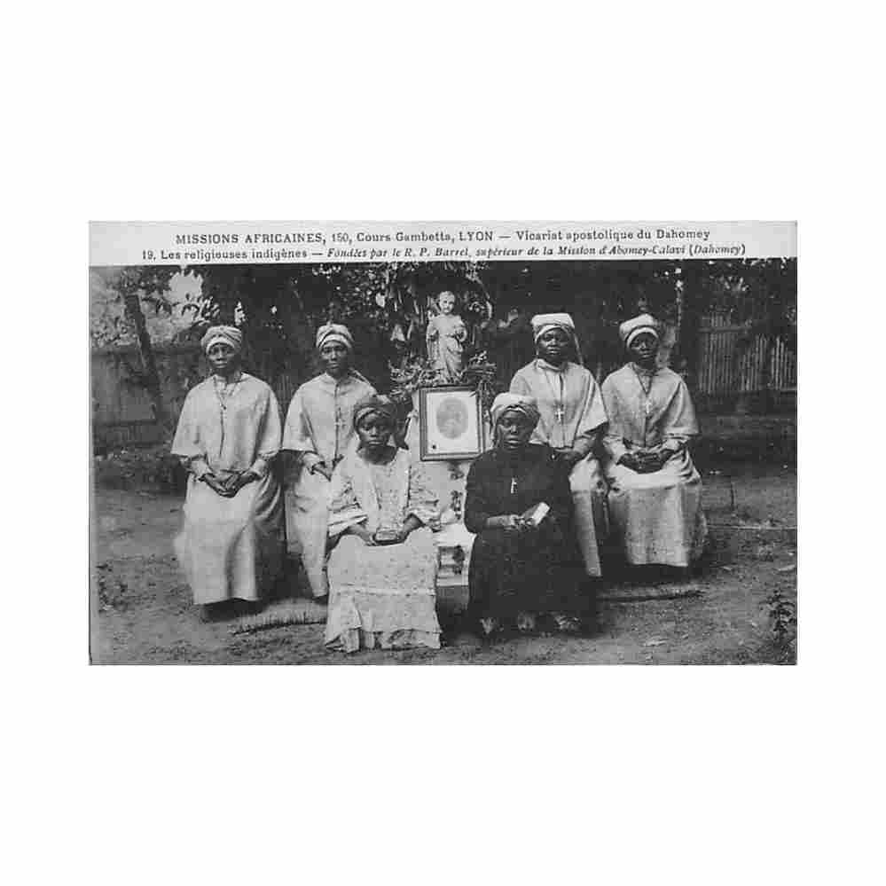 benin apostolic vicariate of dahomey indigenous nuns societe des missions africaines 19 benin vicariat apostol Vintage A4 Photo Print