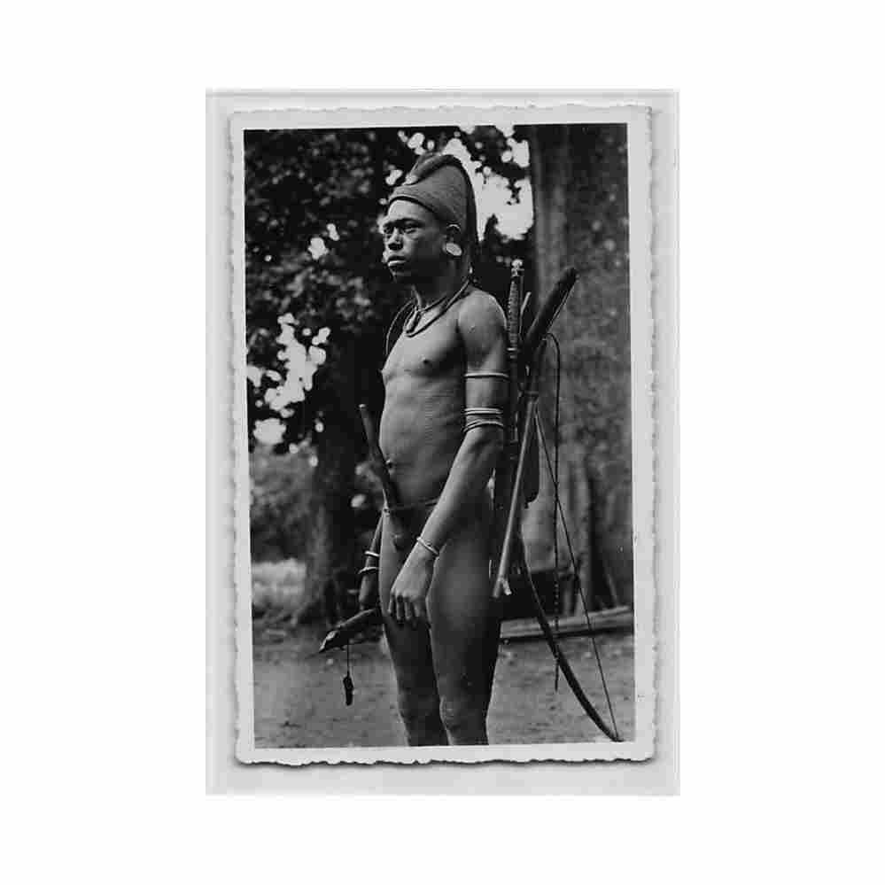 benin chasseur somba avec son etui penien carte ed g labitte 7 Vintage A4 Photo Print