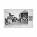 benin cotonou le train en gare ed e besson Vintage A4 Photo Print