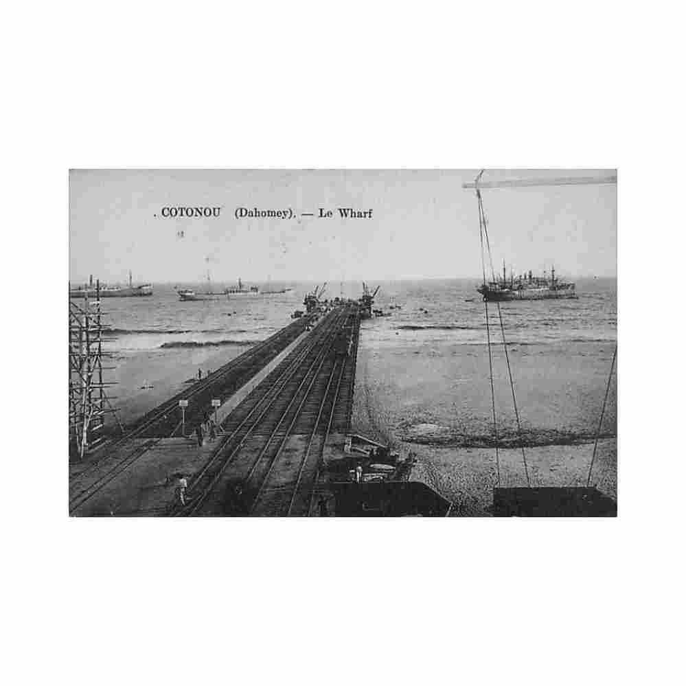 benin cotonou le wharf ed andre Vintage A4 Photo Print