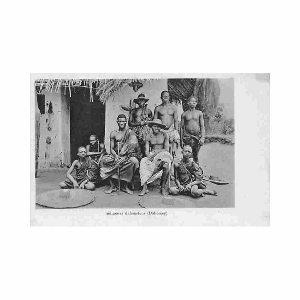benin dahomean indigenous people benin indigenes dahomeens ed inconnu Vintage A4 Photo Print