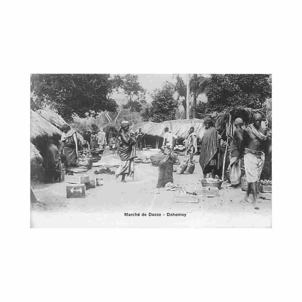 benin dasso market benin marche de dasso ed inconnu Vintage A4 Photo Print