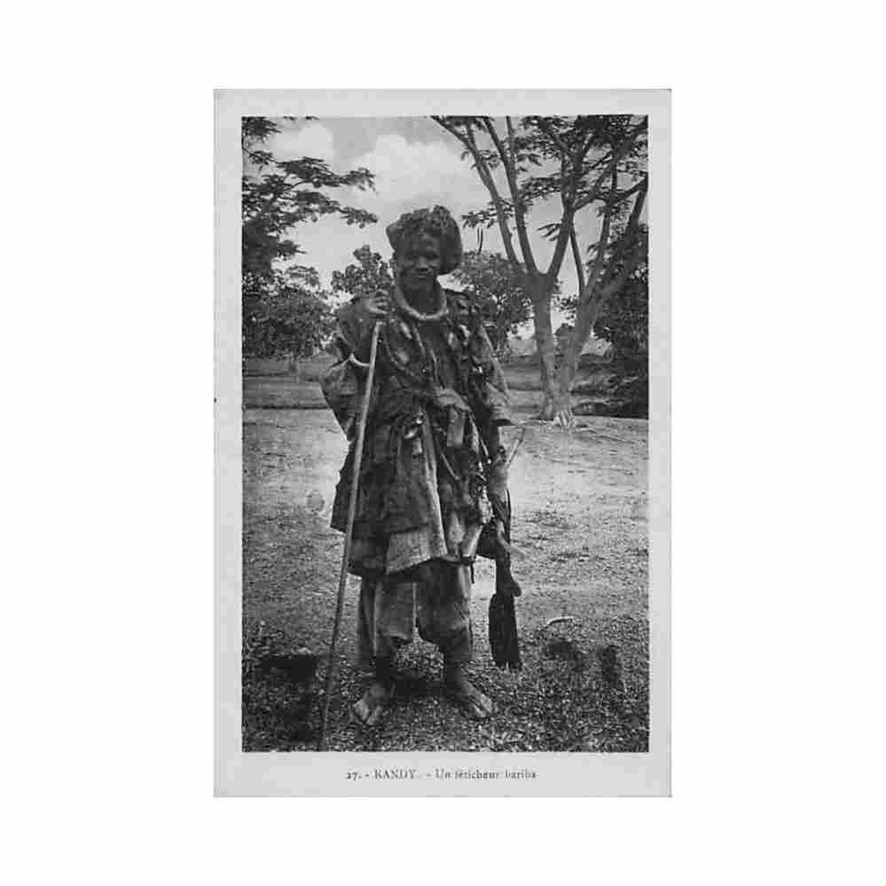 benin kandy un feticheur bariba ed inconnu 27 Vintage A4 Photo Print