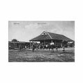 benin ouidah the station benin ouidah la gare Vintage A4 Photo Print