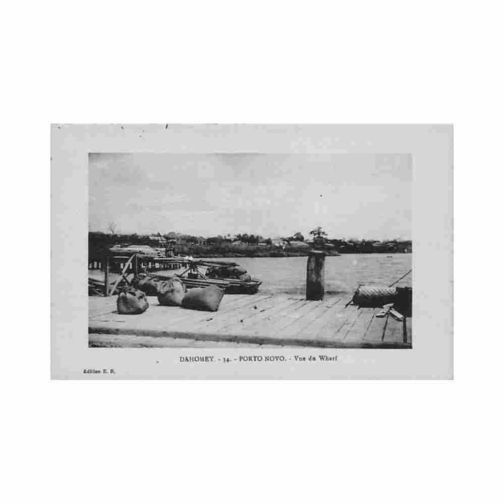 benin porto novo view of the wharf er 34 benin porto novo vue du wharf ed er 34 Vintage A4 Photo Print