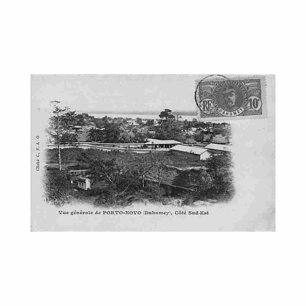 benin porto novo vue generale cote sud est ed cfao Vintage A4 Photo Print