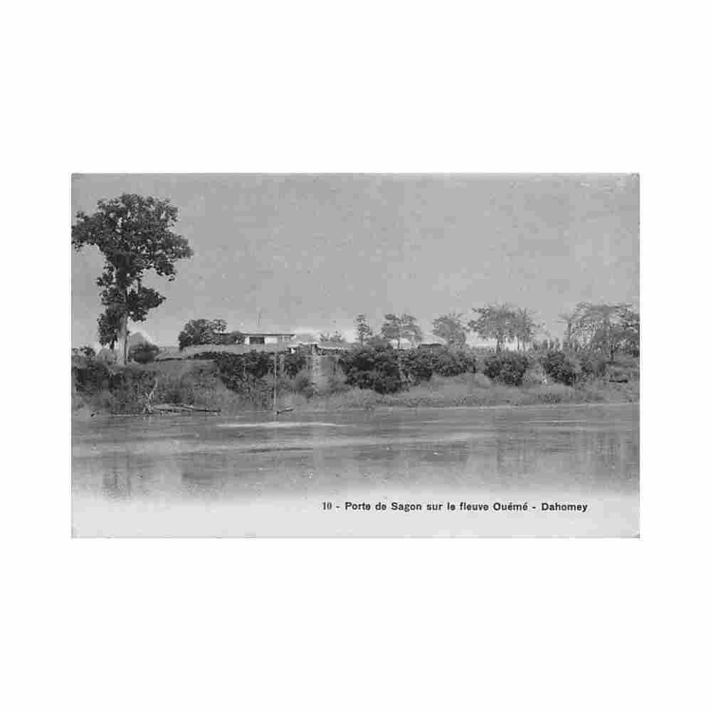 benin sagon post on the oueme river 10 benin poste de sagon sur le fleuve oueme ed inconnu 10 Vintage A4 Photo Print