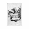 benin une ex amazone de behanzin ed inconnu Vintage A4 Photo Print
