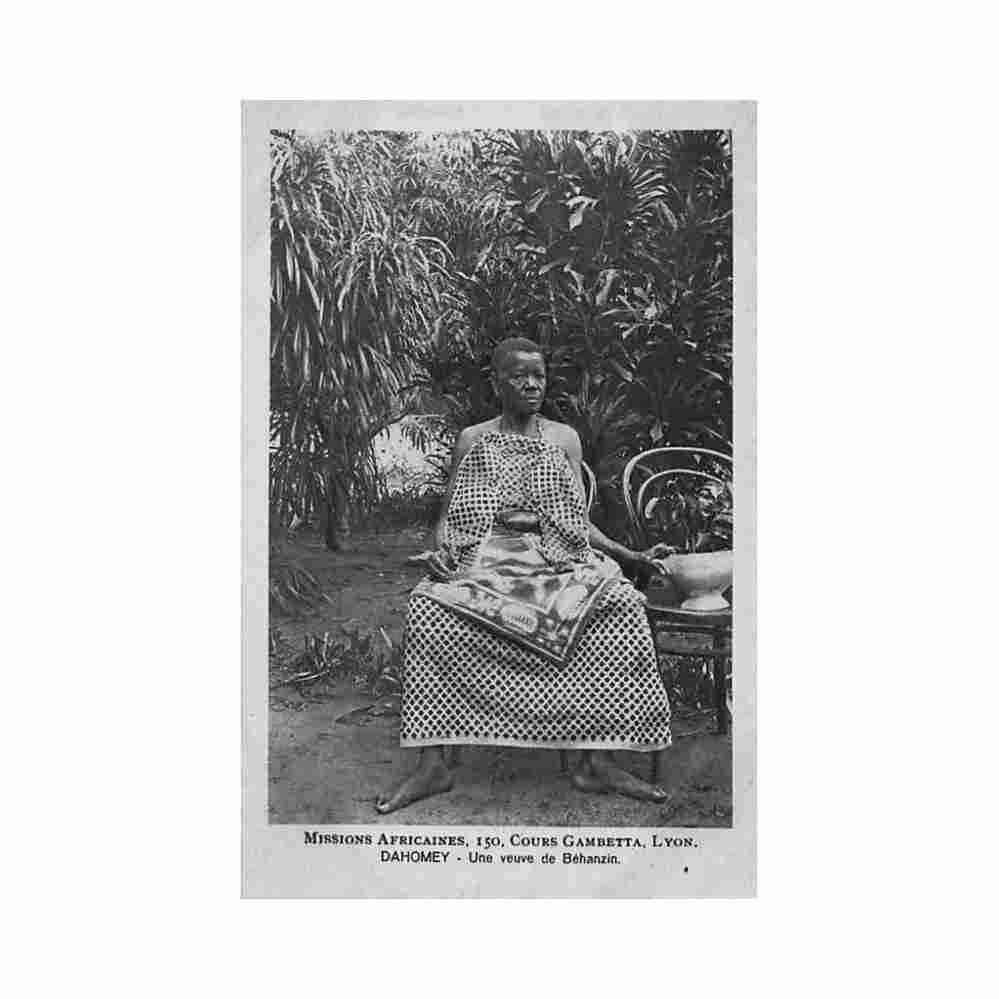 benin une veuve de behanzin ed missions africaines Vintage A4 Photo Print