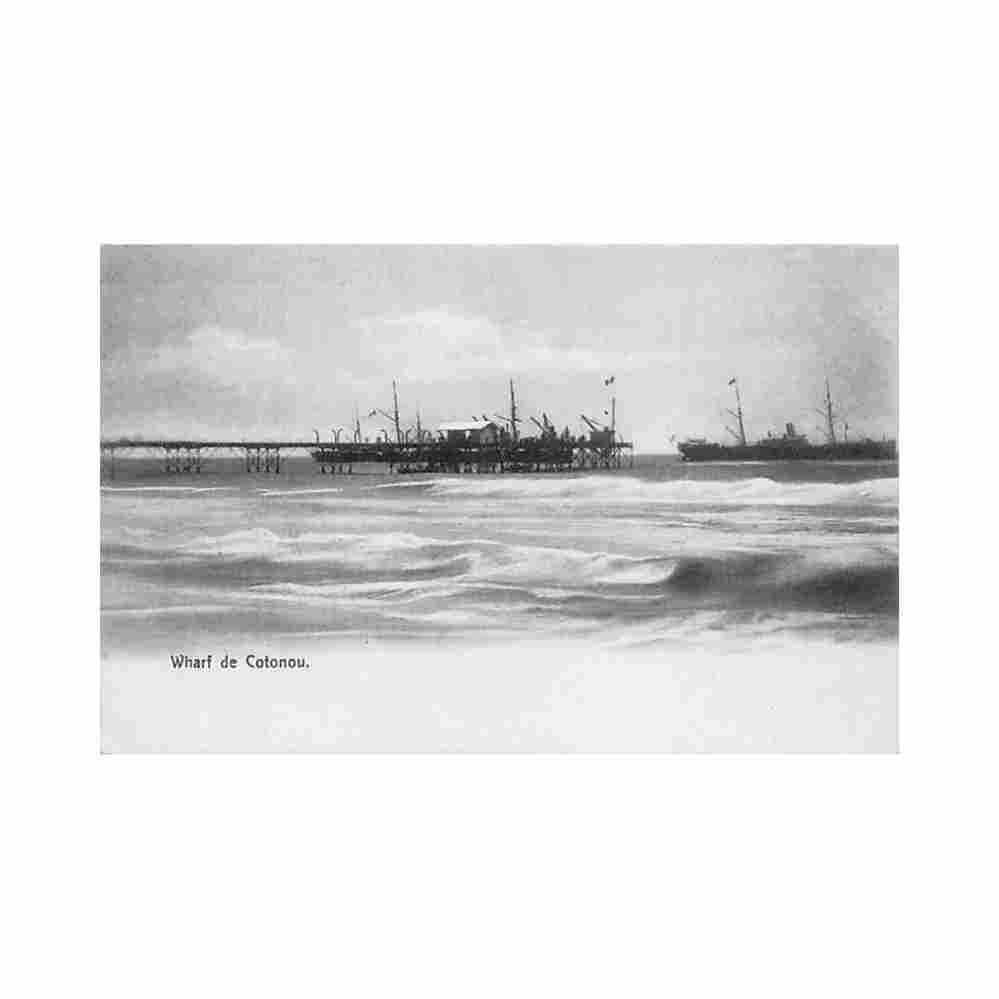 benin wharf de cotonou ed inconnu Vintage A4 Photo Print