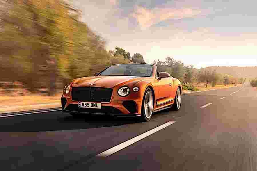 bentley continental gt speed convertible 2021 7086 30 Car A4 Photo Print