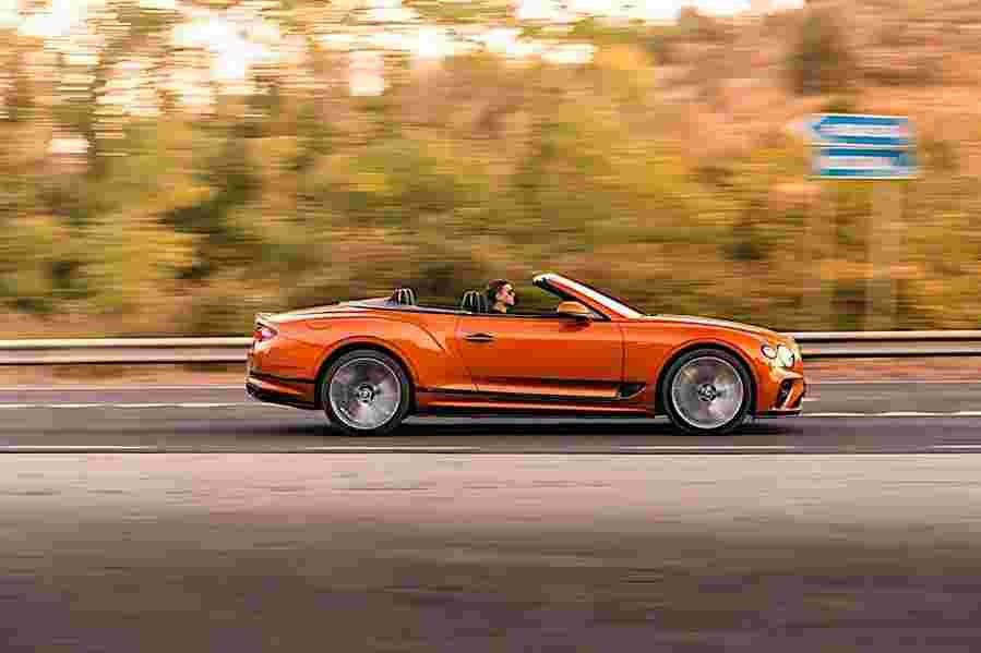bentley continental gt speed convertible 2021 7086 32 Car A4 Photo Print