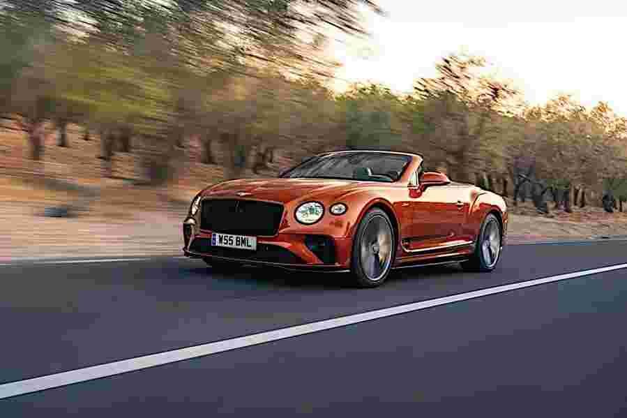 bentley continental gt speed convertible 2021 7086 35 Car A4 Photo Print
