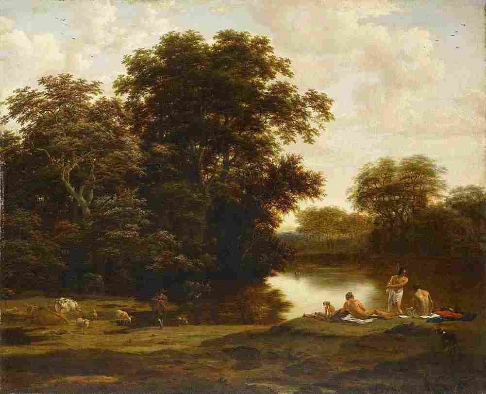 ber Landscape with Bathers Art A4 Photo Print