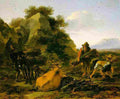 ber Landscape with Herdsmen Gathering Sticks Art A4 Photo Print