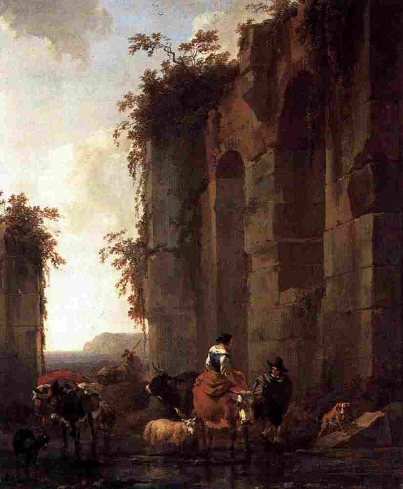 ber Ruins in Italy Art A4 Photo Print